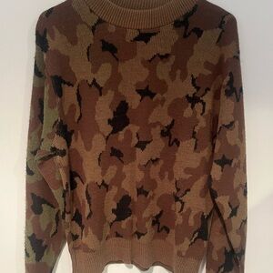 Men's Camouflage Crewneck Sweater